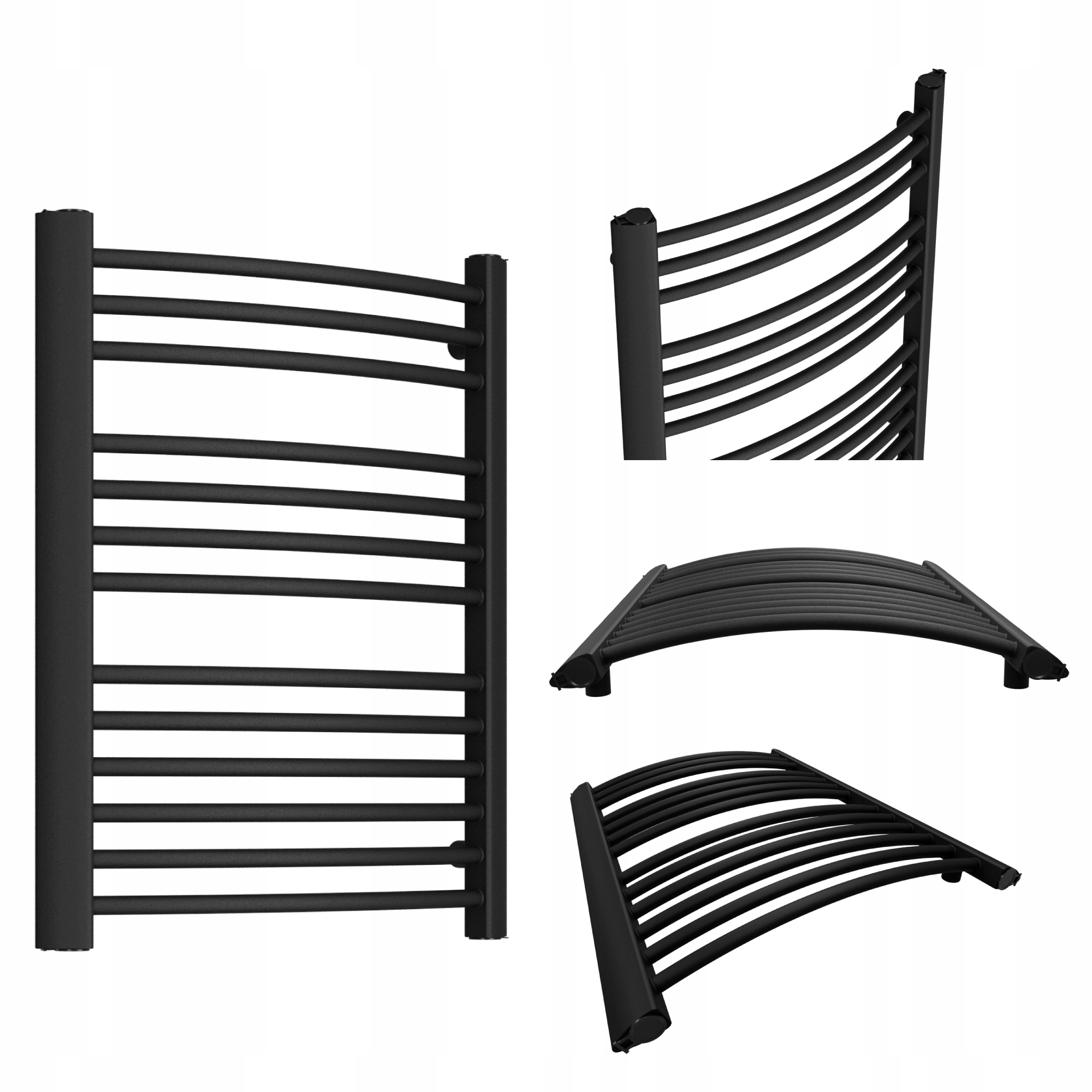 Koupelnový Radiátor Casual 480x470 Černá Struktura