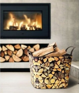 Stojak na drewno kominkowe Kosz na drewno drzewo do Kominka Torba 36L Rodzaj stojak