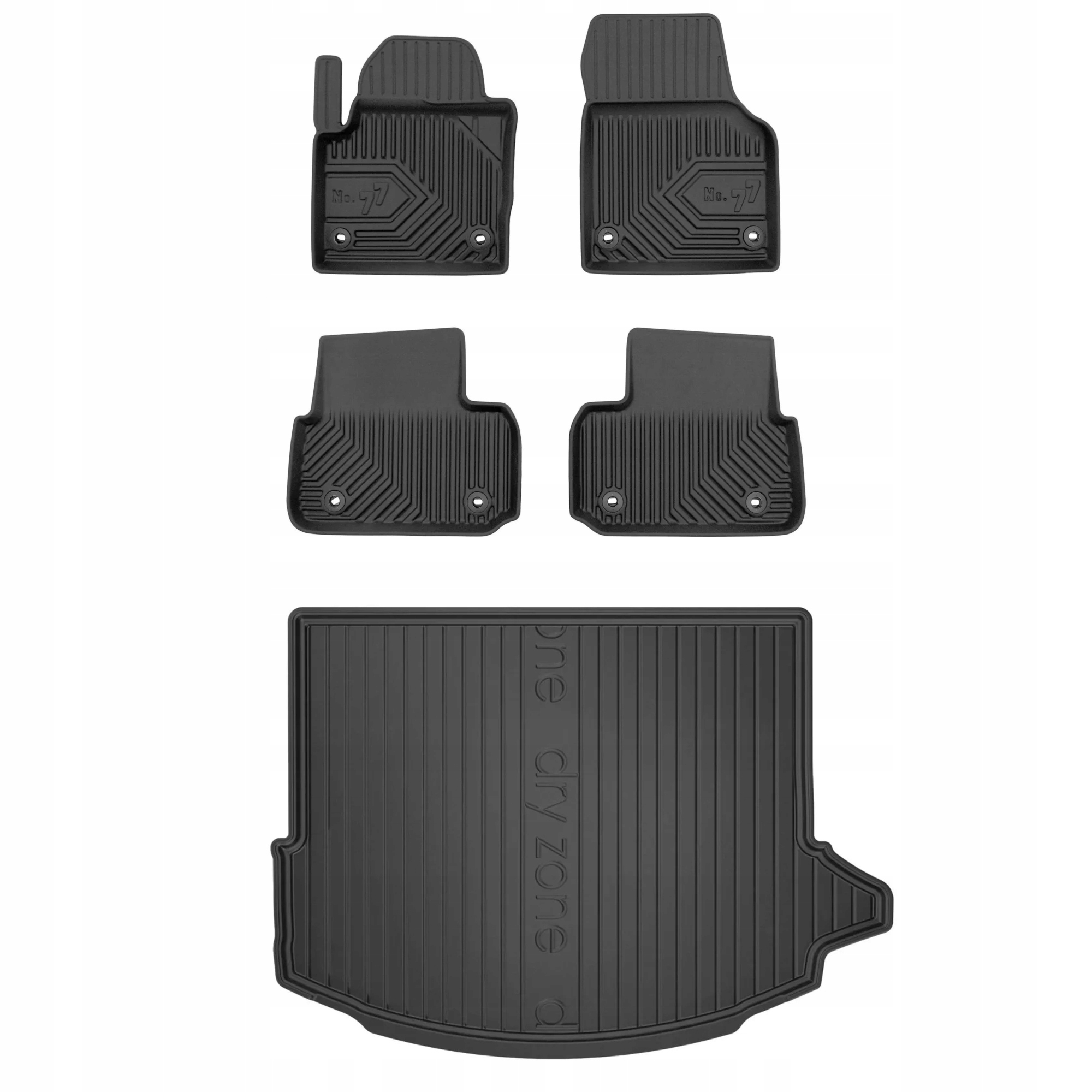 Gumová sada kobercov a rohoží Land Rover Discovery Sport od roku 2014