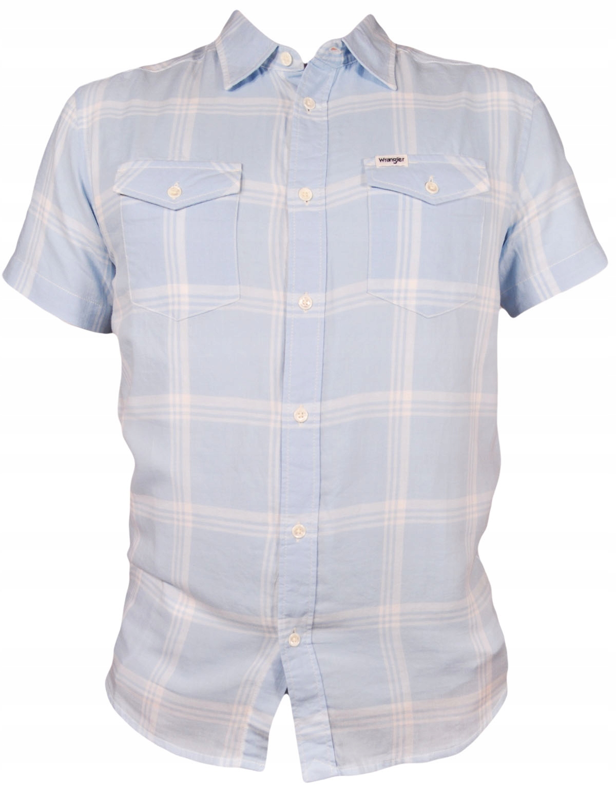 Wrangler košile Regular modrá bílá 2PKT Flap Shirt S