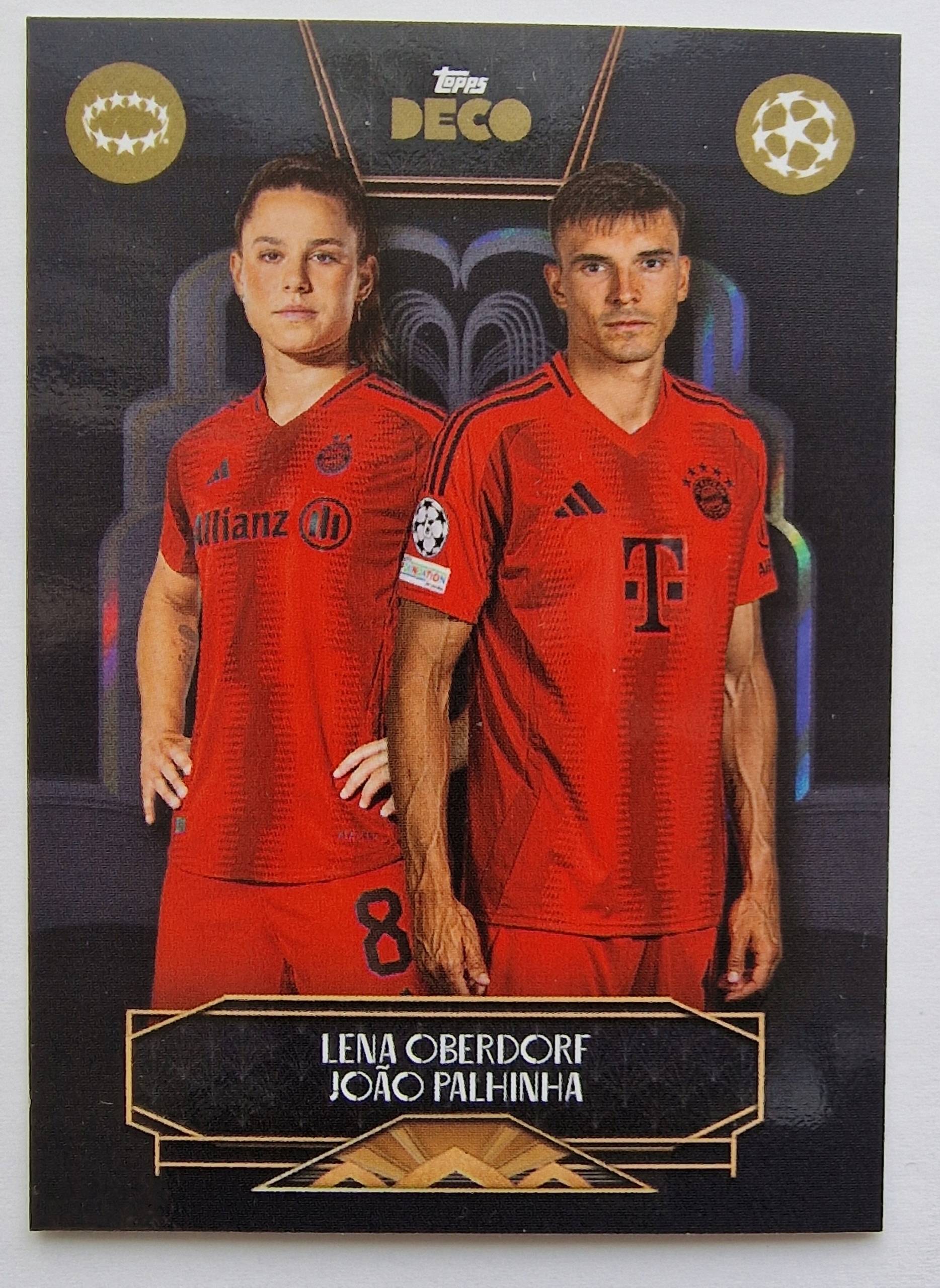 2024-25 Topps Deco Oberdorf Palhinha Bayern Monachium /RU13