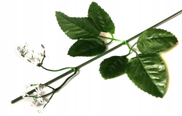 

Łodyga do kwiatów Róża gałązka z gipsówką