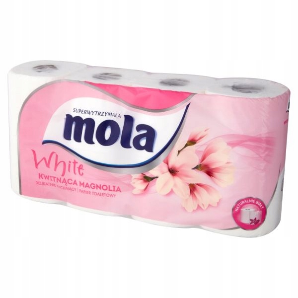 Papier toaletowy Mola White magnolia 8 rolek x 18 EAN (GTIN) 6414301037063