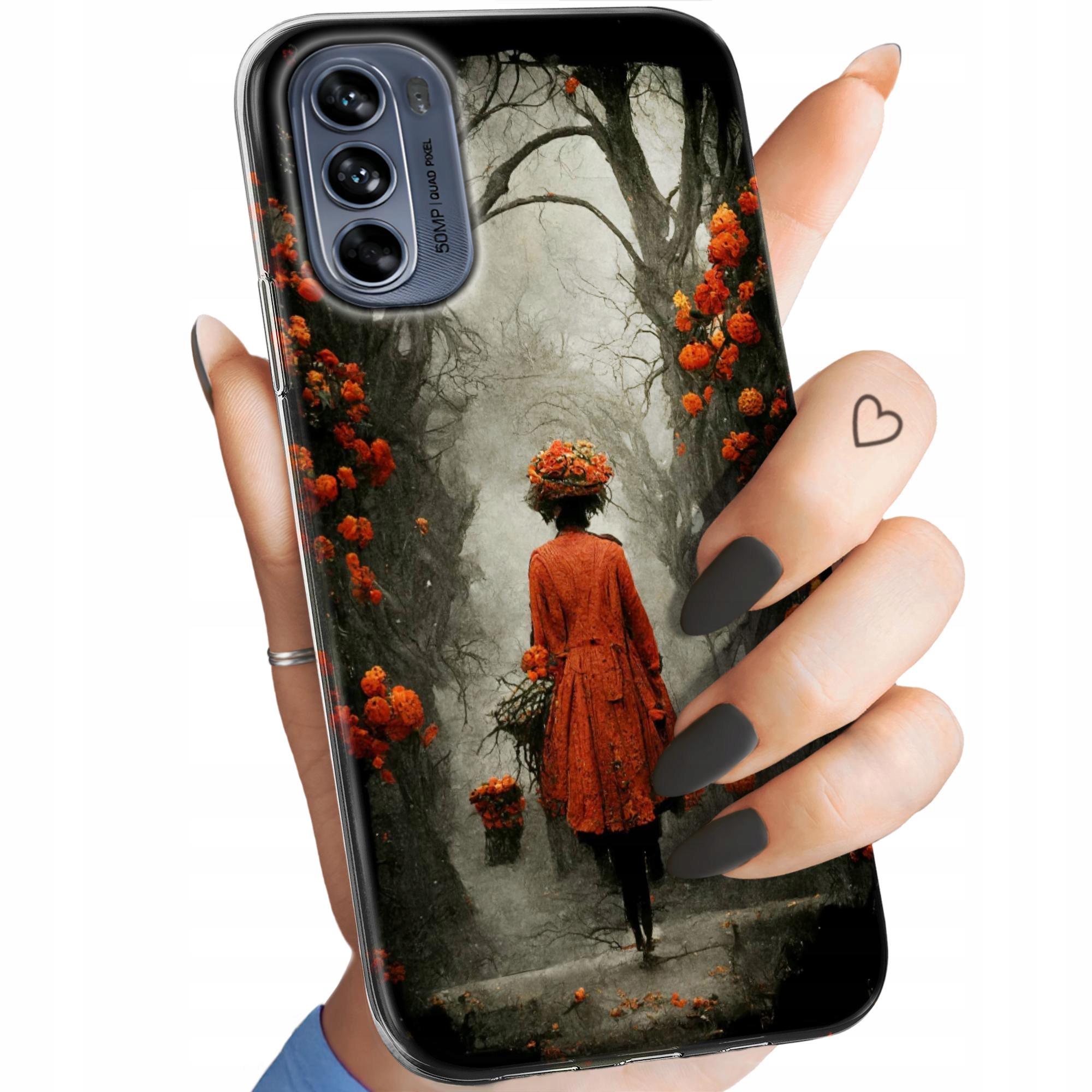 Etui Do Motorola Moto G62 5G Jesień Liście Autumn Obudowa Pokrowiec