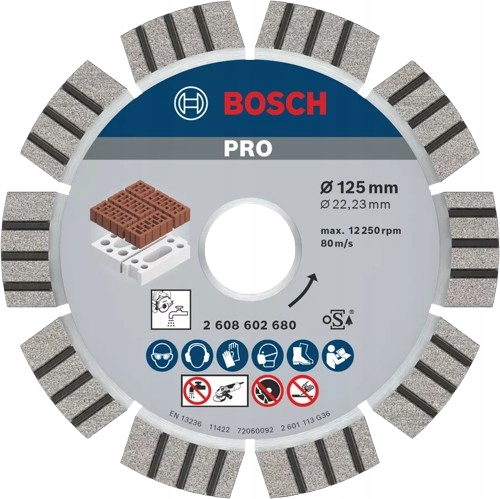 Bosch Diamantový kotouč na cihly 125 x 22,23 Best For Abrasive