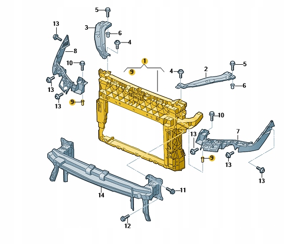 PAS PRZEDNI SEAT ATECA ORYGINAŁ 575805588J