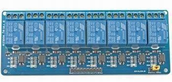 

Moduł 8-kanałowy przekaźnik 5V 10A Avr Arm Arduino