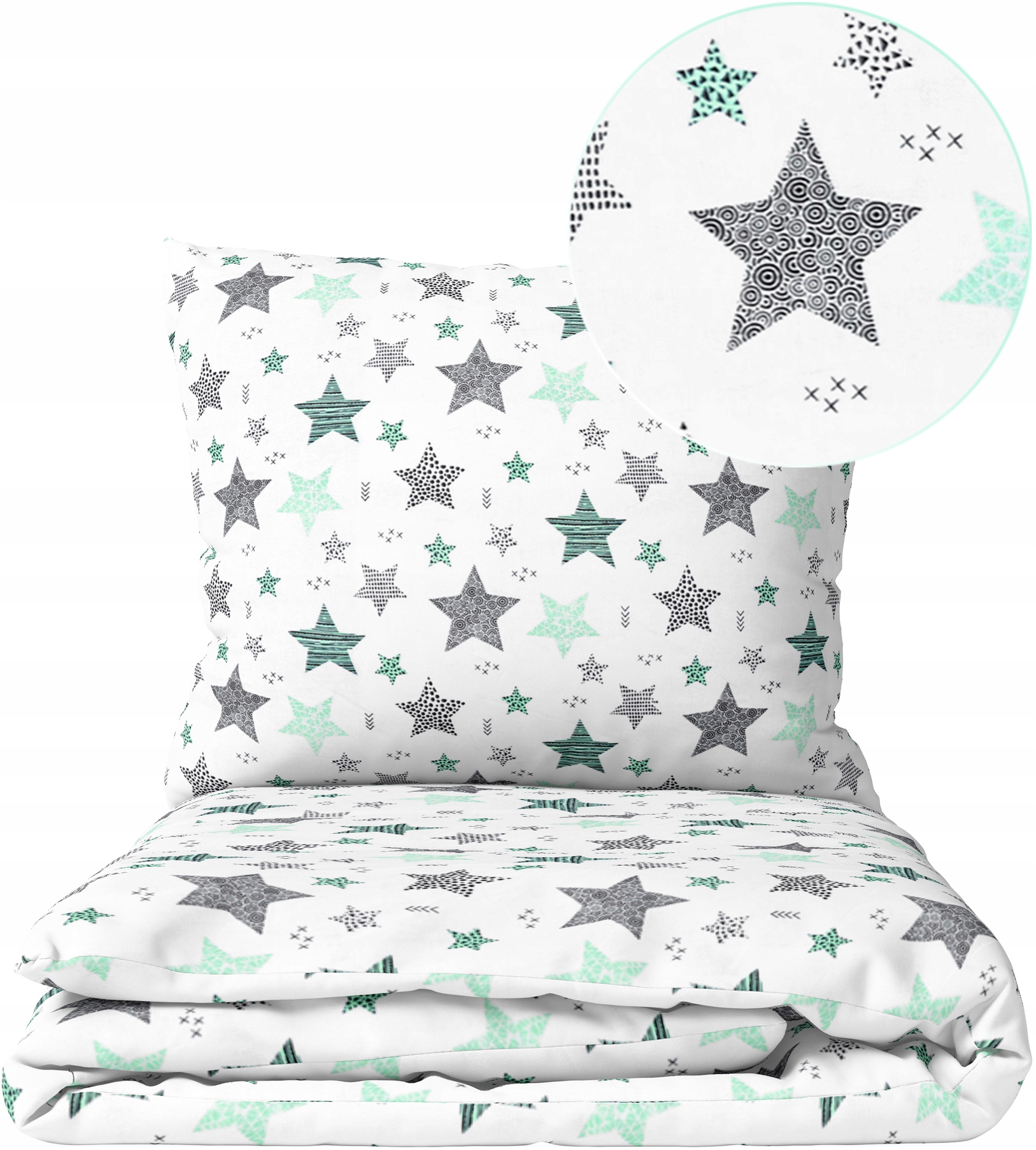 Pościel 140x180 50x60 Dziecięca Bawełna Komplet 2EL Bawełniana