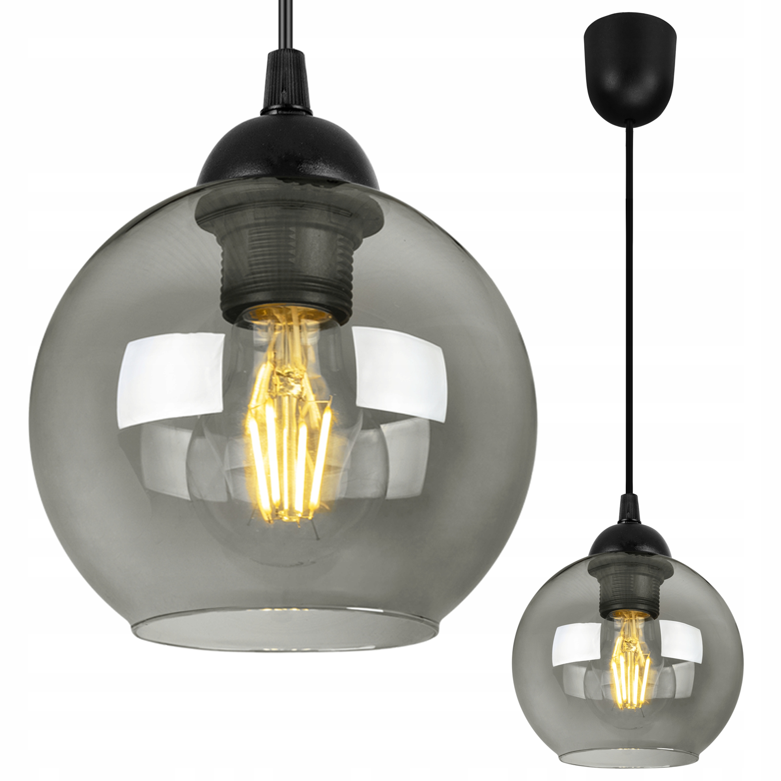 

Lampa Wisząca Nowoczesna Szklana Kula