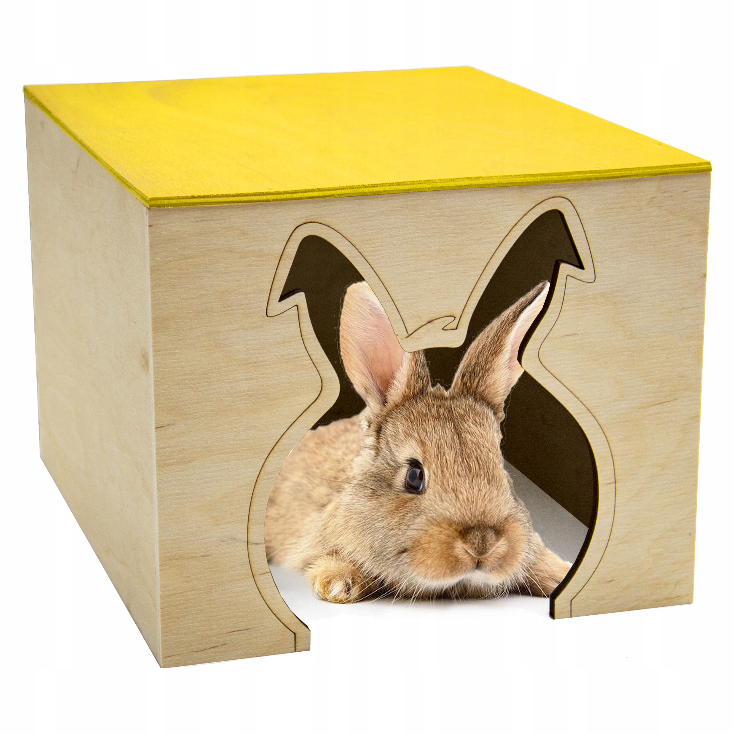 DREWNIANY DOMEK KLATKA DLA ŚWINKI MORSKIEJ KRÓLIKA