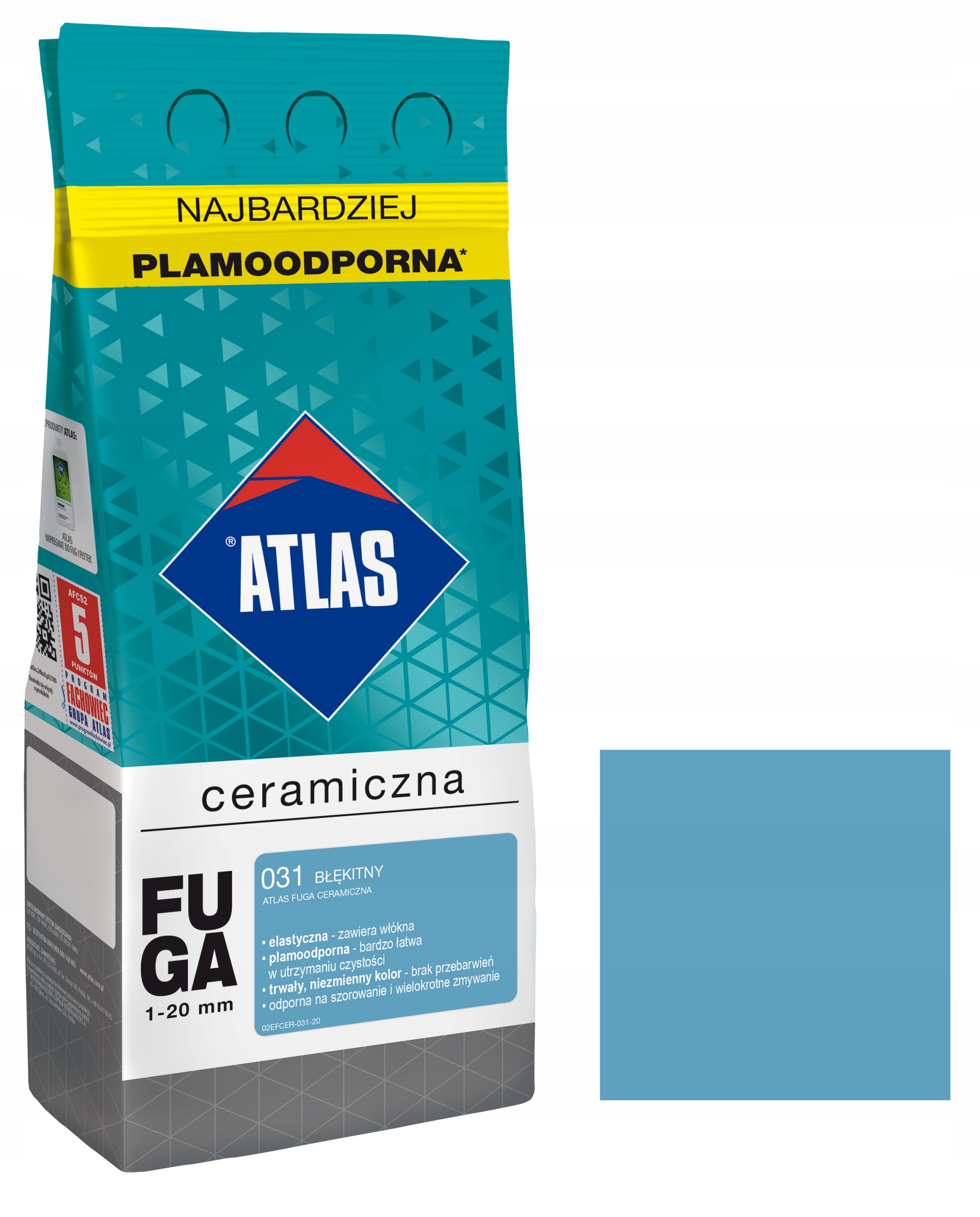 

Atlas Fuga Ceramiczna 1-20MM 031 Błękitny 2KG