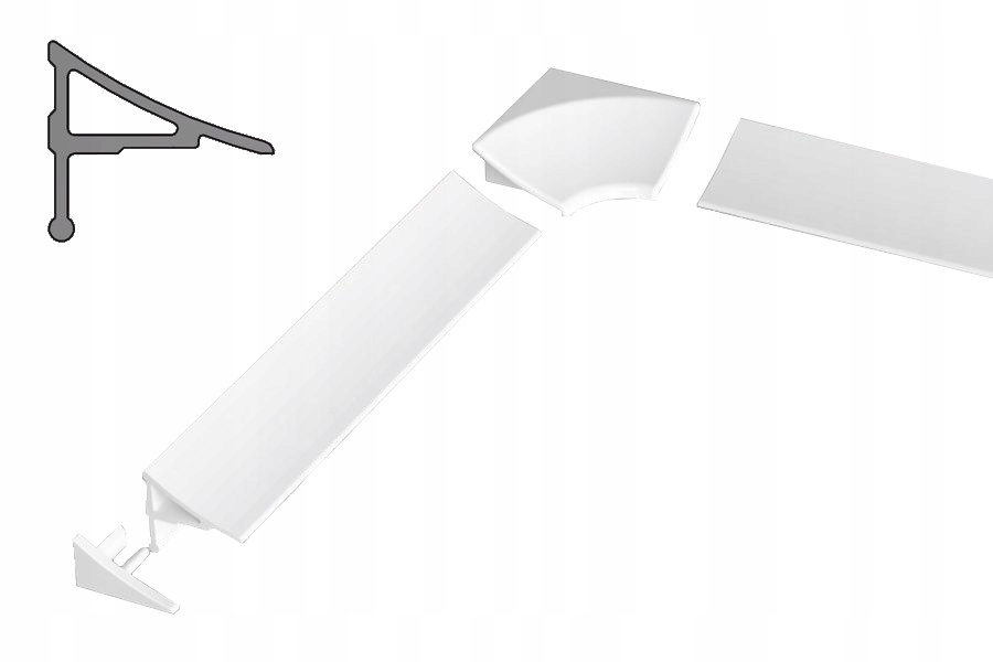 LISTWA MASKUJĄCA 200CM TYP11 + NAROŻNIK + KOŃCÓWKI Marka Ravak