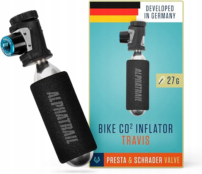 Superlekka pompka rowerowa CO2 Alphatrail