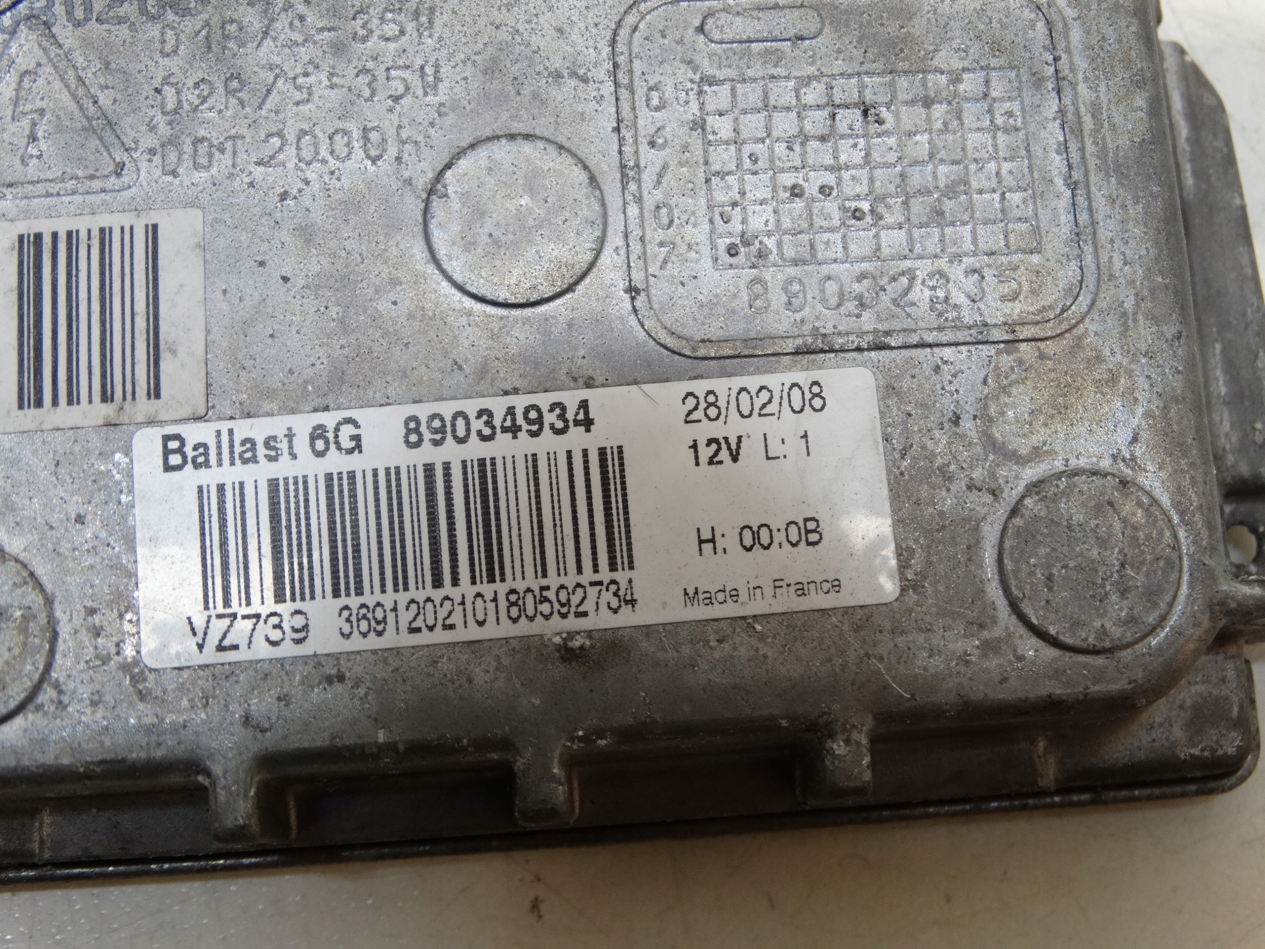 control unit XENON VALEO LAGUNA III left 89034934
