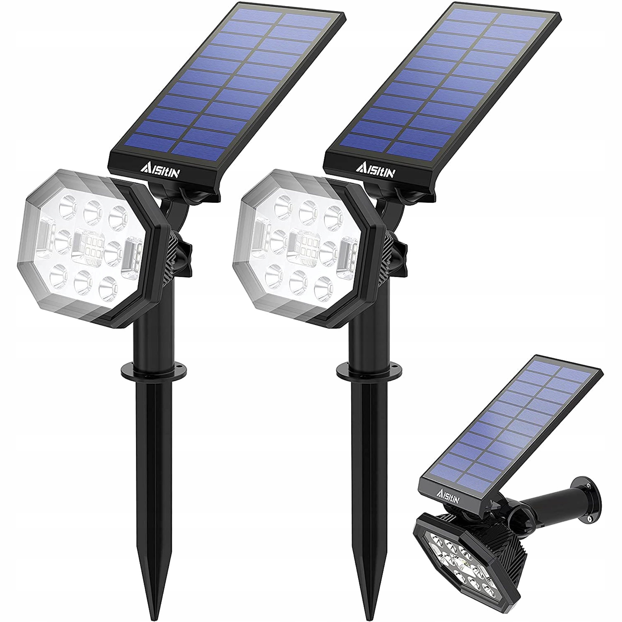 

Lampa Solarna Zewnętrzna Wbijana Naścienna AiSitiN