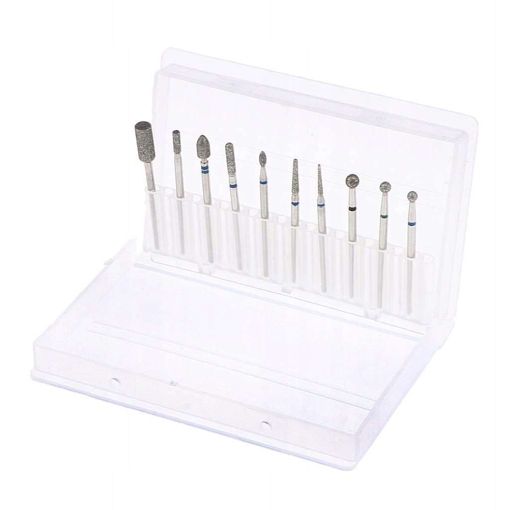 10x Wiertła do paznokci Cuticle Clean Rotary