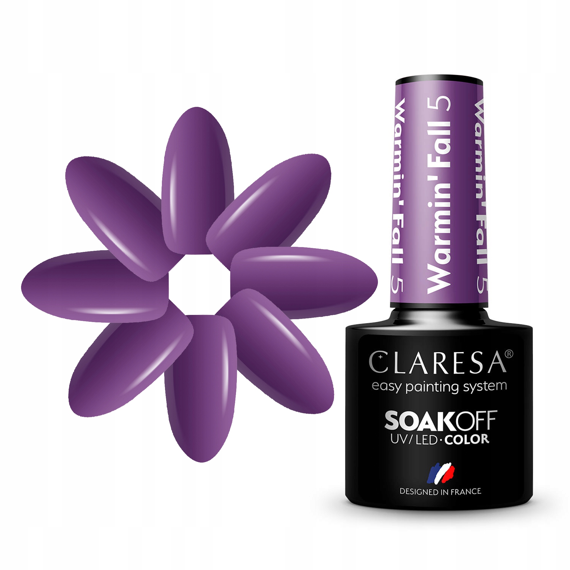 

Lakier Hybrydowy Claresa Fiolet Warmin' Fall 5 5ml