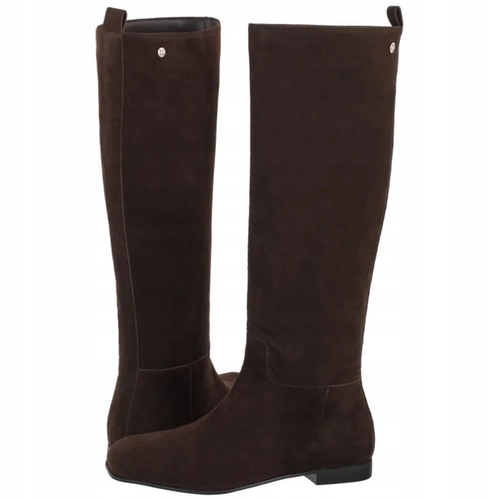 Dámské kožené kozačky Maciejka Hnědé K7742-02/00-7 Brown