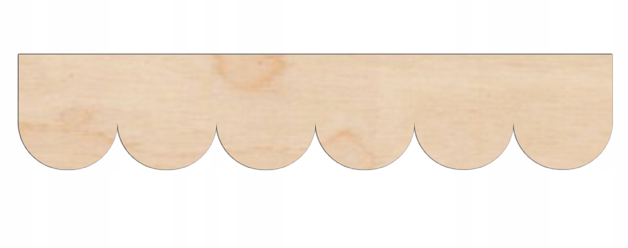 Falbanka drewniana dekoracyjna do Drewniany Regał Trofast 93x44x52cm