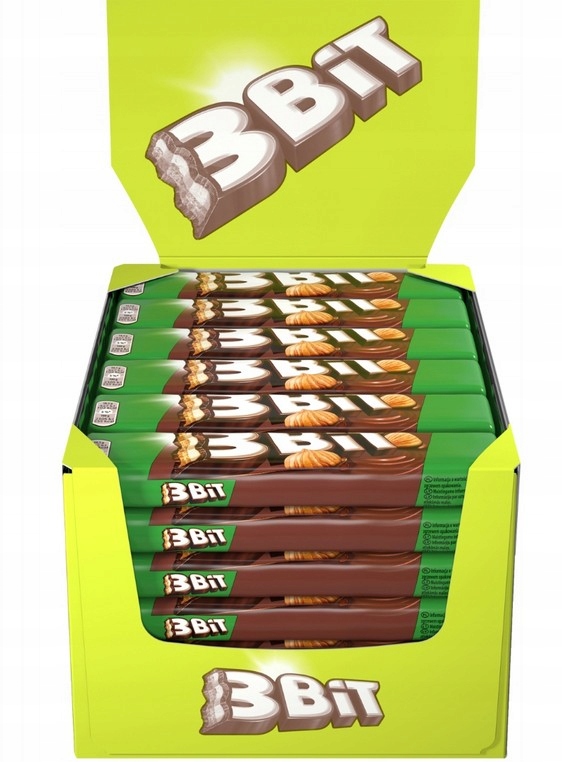 3Bit Baton w czekoladzie z nadzieniem orzechowym i herbatnikiem 46g x 42szt