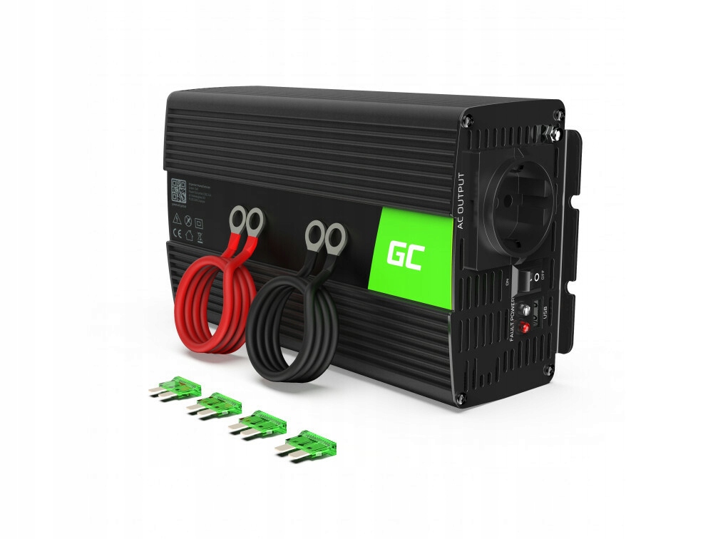 Green Cell INV18 automobilový menič napätia 24V to 230V, 1000W