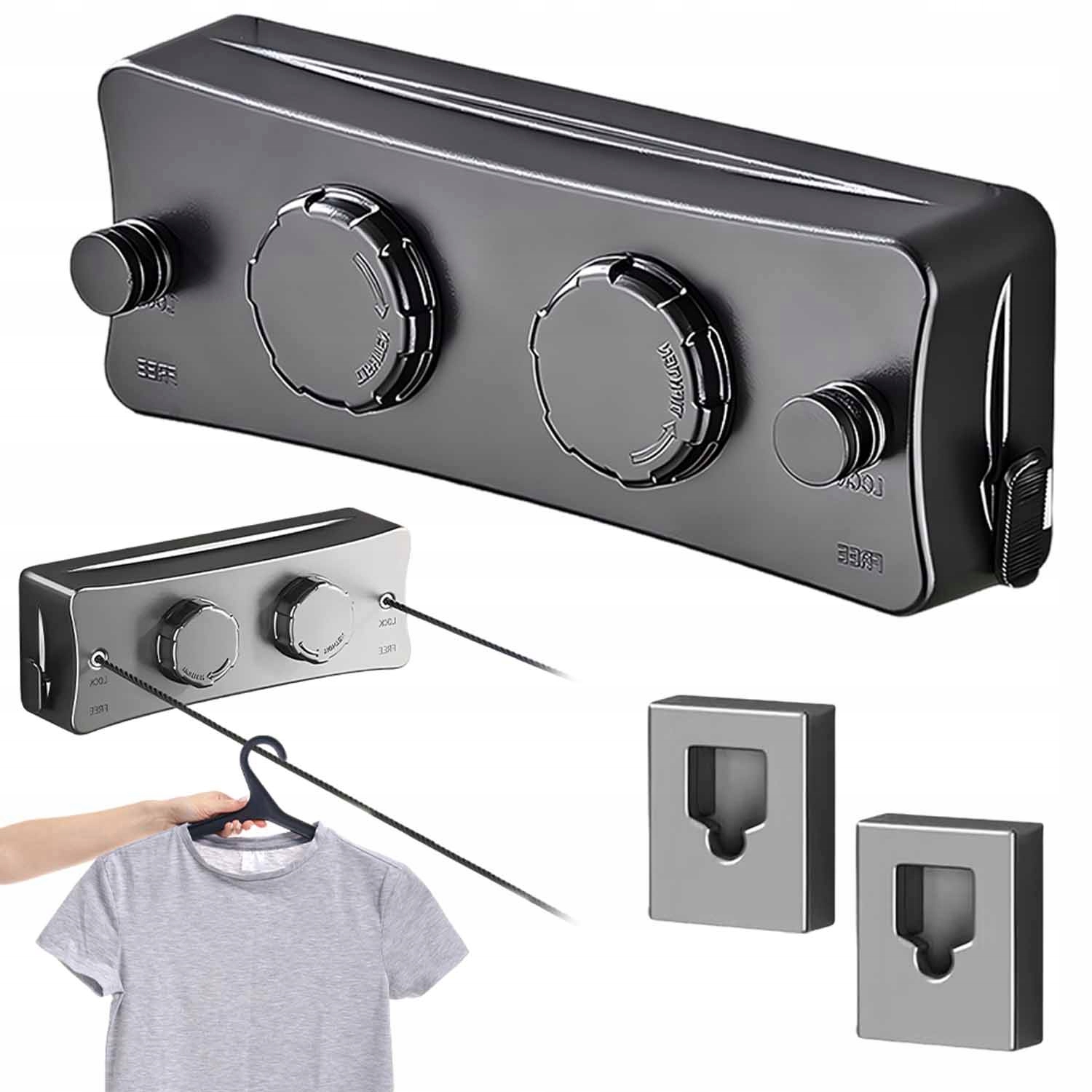 Levně Koupelnová Šňůra Na Prádlo Z Nerezové Oceli 510 CM Sušák