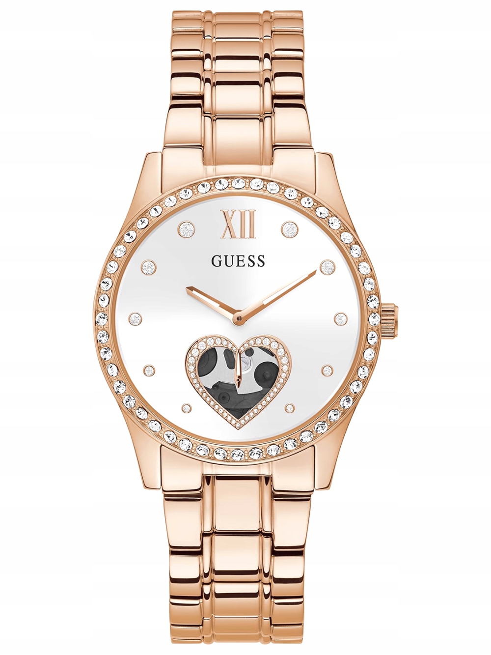 Dámské Hodinky Guess Trend GW0380L3 Na Náramku Růžové Zlato, Módní