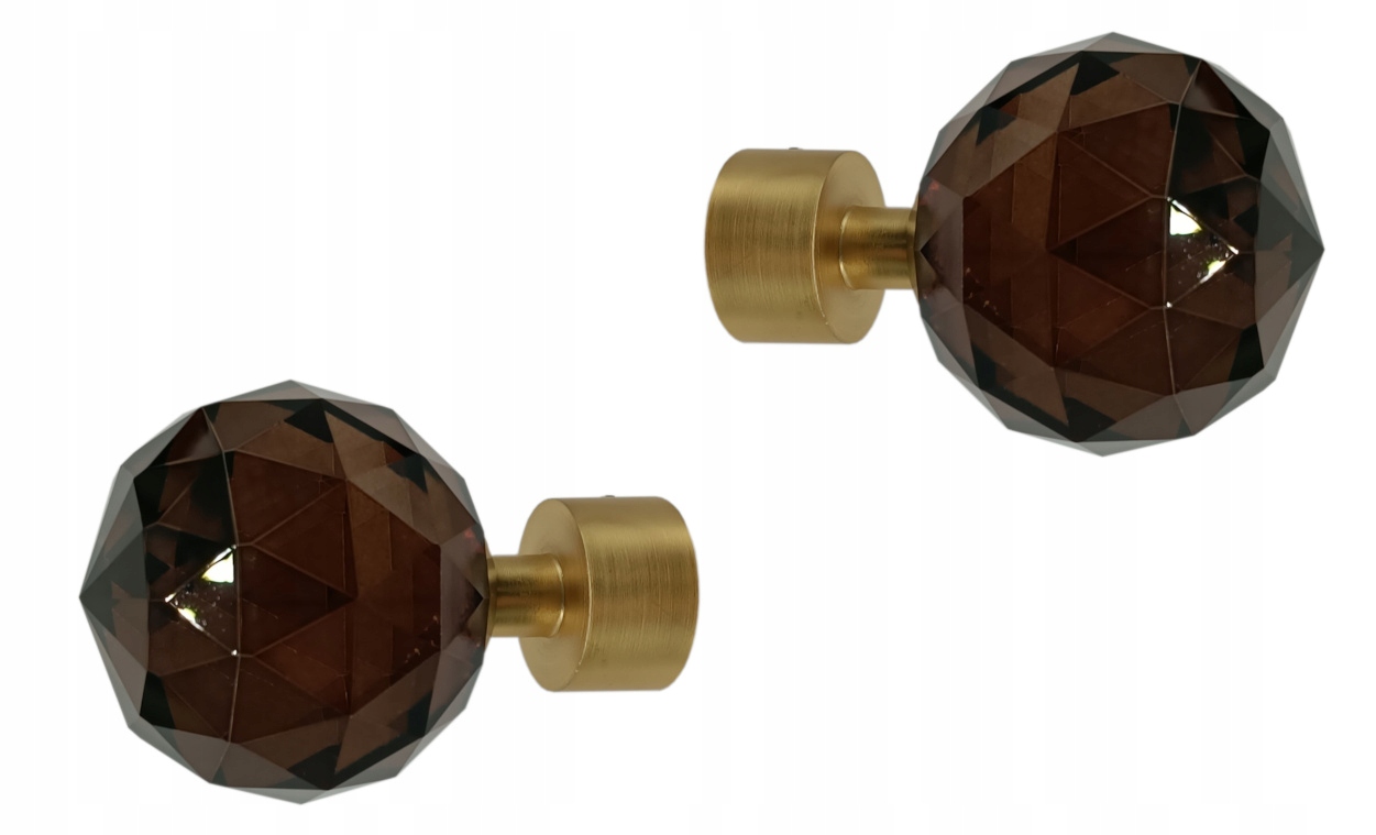 

Końcówka Crystal Brown kompl 2 szt do Karnisza Ø19