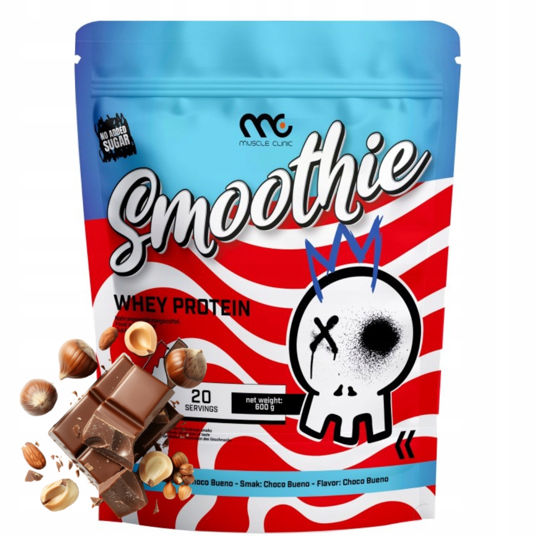 Muscle Clinic Smoothie Whey Protein 600 g Wpc 86% chutný proteinový protein
