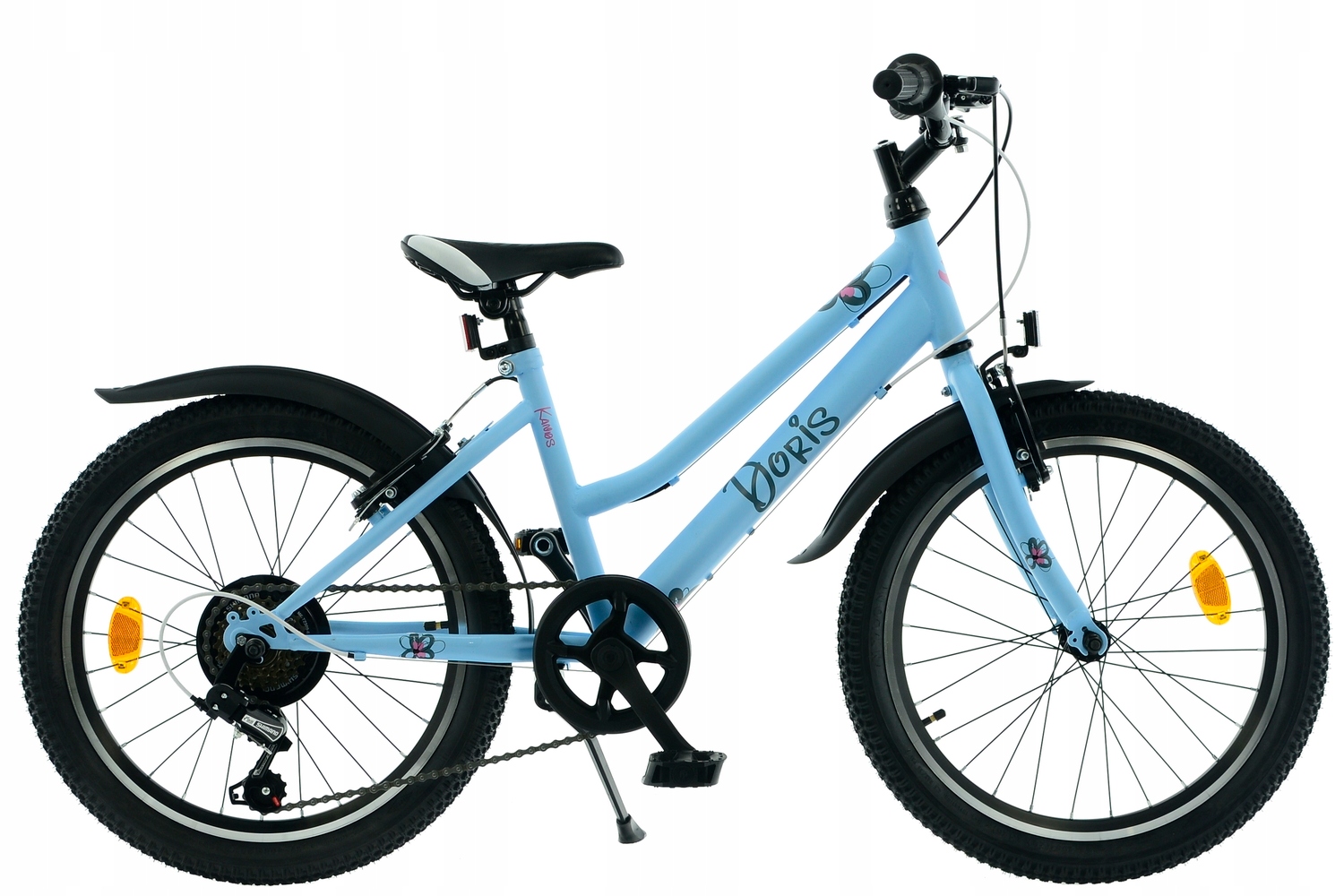 Rower 20 Kands Doris błękitny mat 6 biegów Rama 12' Model 2025