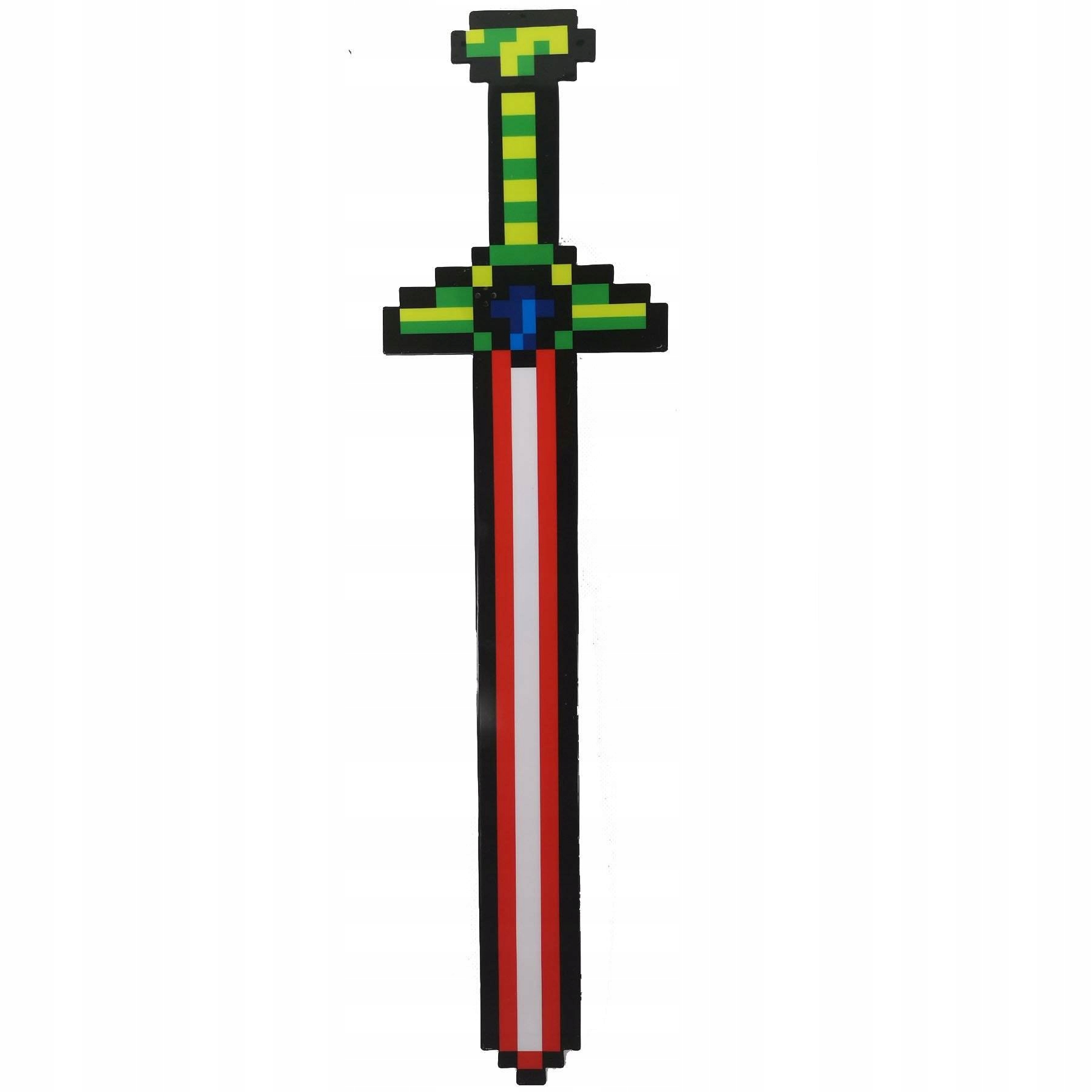 

Minecraft Duży Miecz Świetlny Pixel 55CM Dźwięk