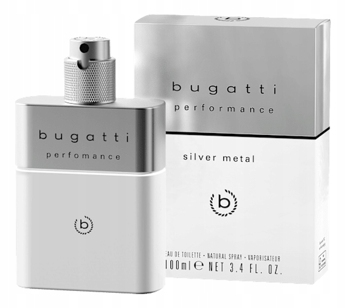 Bugatti Performance Silver Metal Toaletní voda pro muže 100 ml