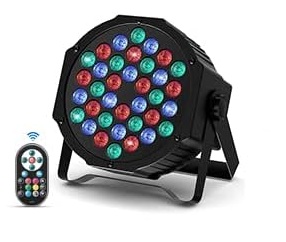 Lampa Par LED RGB 36W DELIBANG DMX Reflektor Disco Pilot Sceniczny