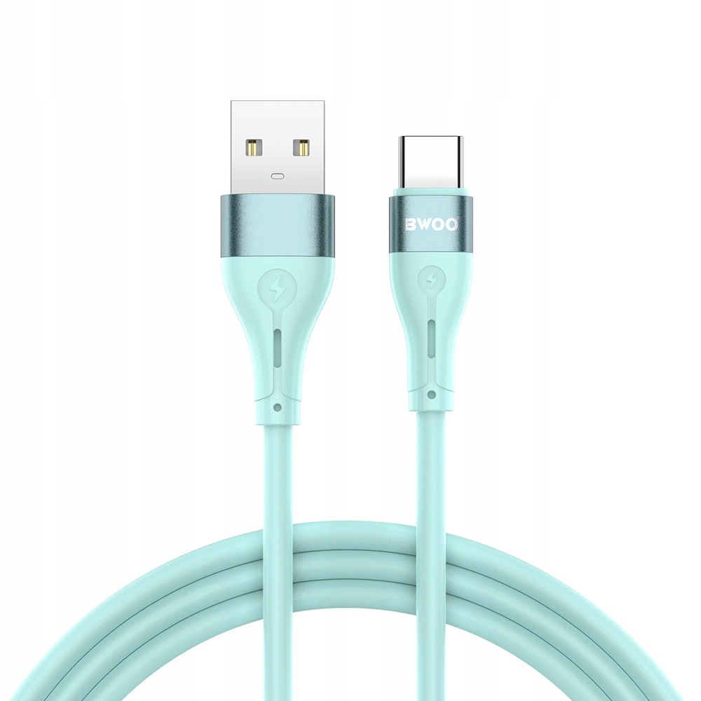 Bwoo kabel Usb Usb- C 1m 3A Minimalist Silicone zielony X280C Bwoo