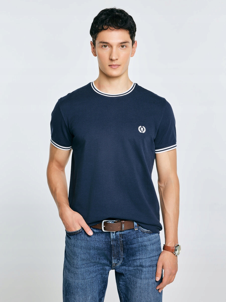 Big Star Tričko s kontrastním lemováním Polias 403 XL