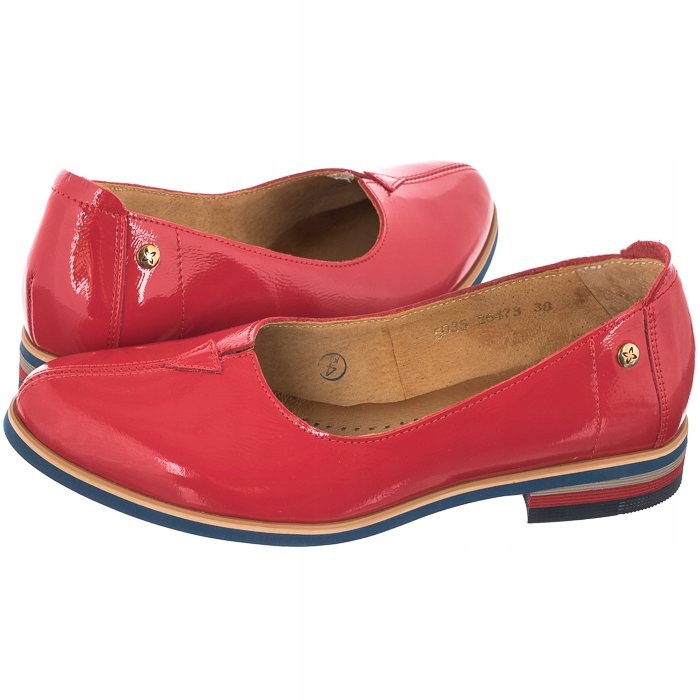 

Damskie Wsuwane Półbuty Maciejka Czerwone 05035-08