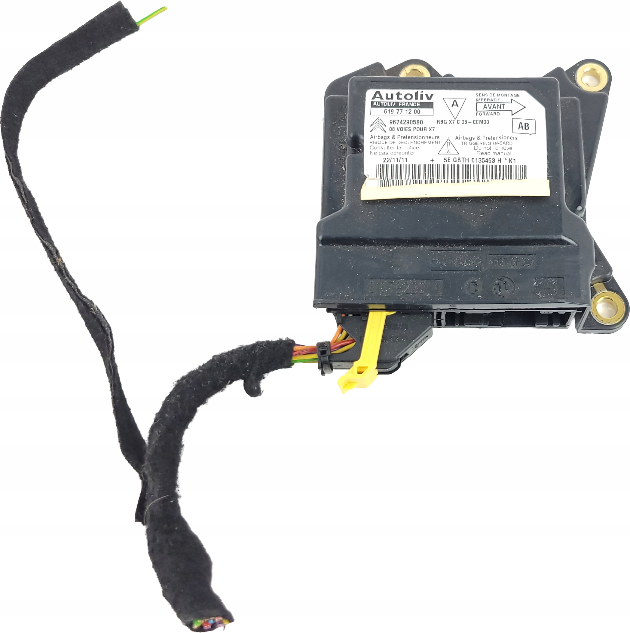 CITROEN C5 III X7 LIFT Sensor SENSOR airbag AIRBAG 9674290580