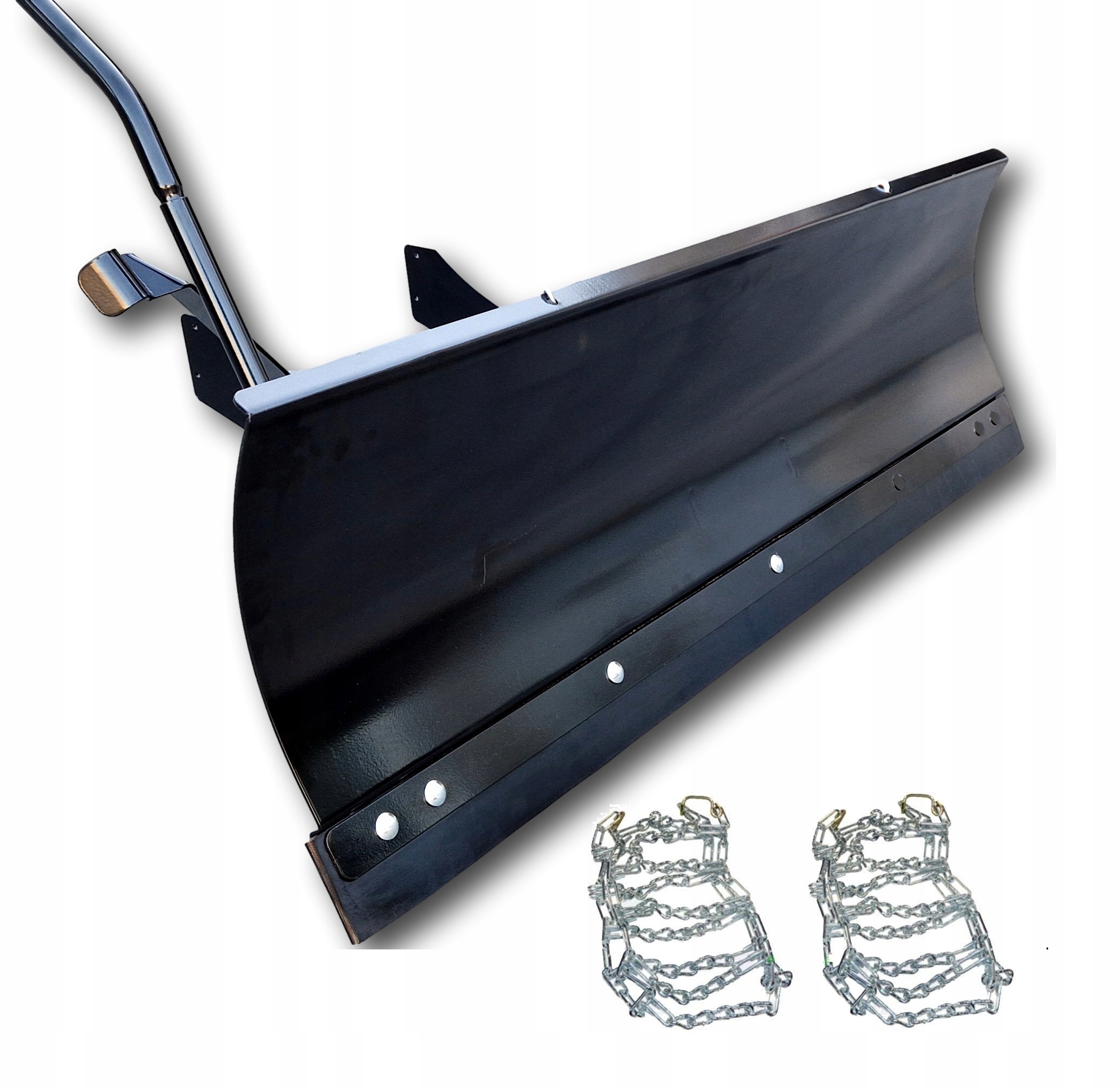 Zestaw Zimowy spych 120cm do śniegu traktora pług łańcuchy traktorka Cedrus