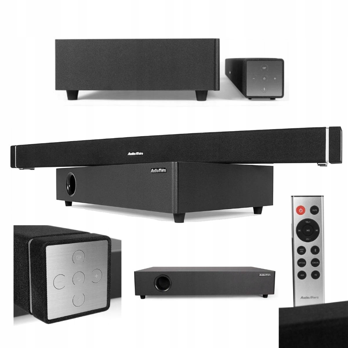 Soundbar 2x30W 60W Subwoofer domáce kino Blueooth AudioAffairs CCX010 (n)