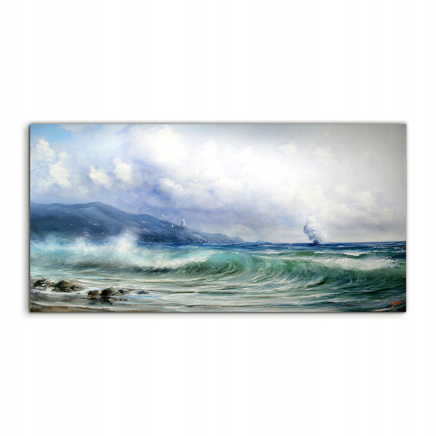 

Obraz akryl 100x50 ścienny Latarnia Morska Sztorm