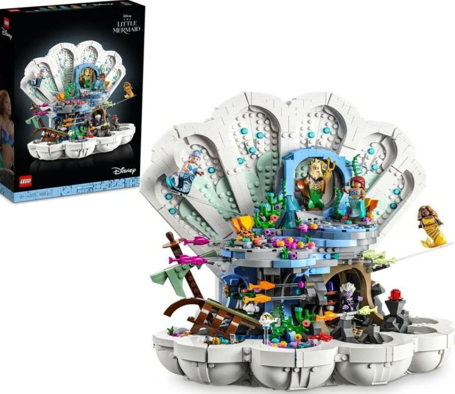 Lego 43225 Disney Królewska muszla Małej Syrenki