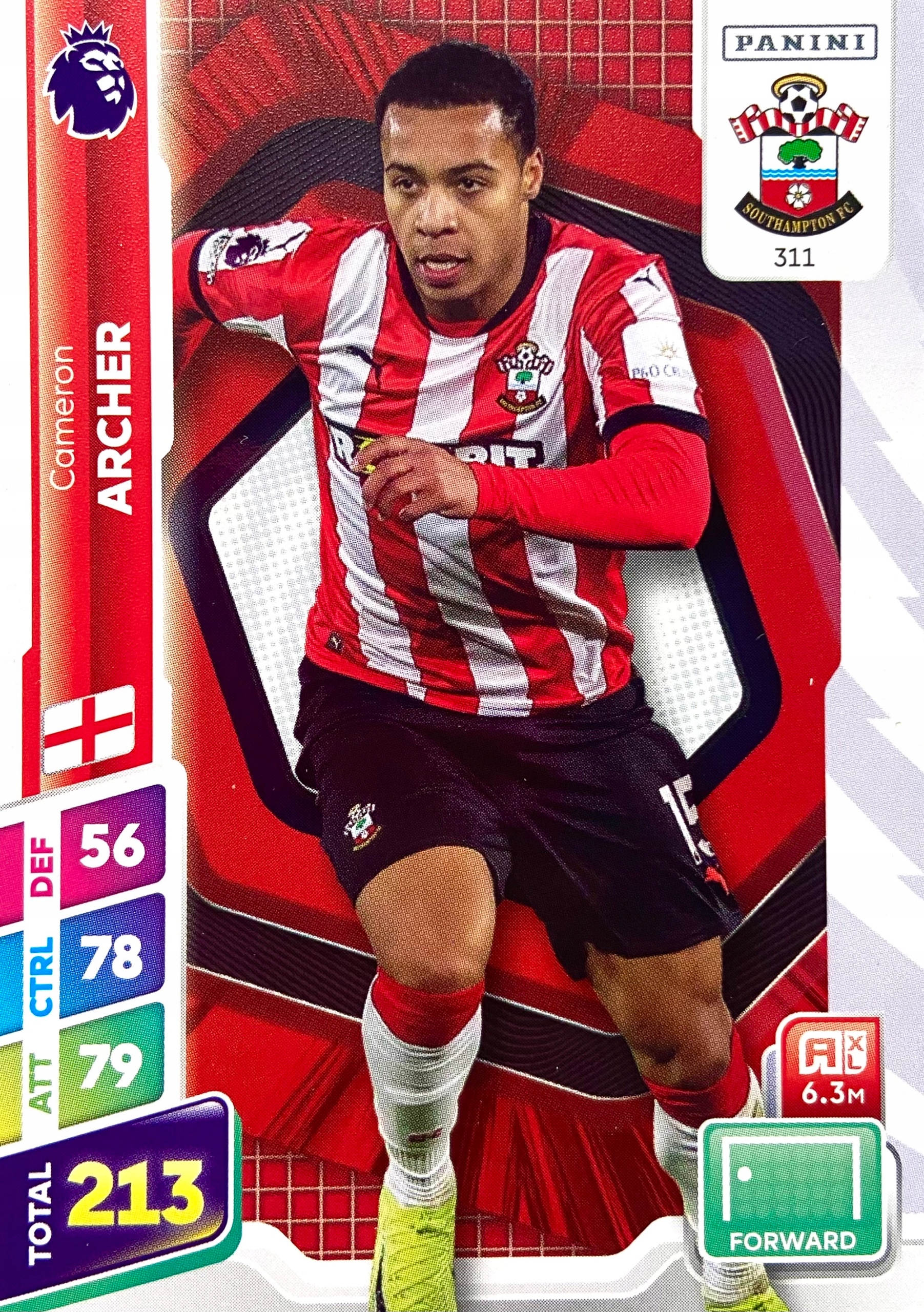 Premier League Plus 2025 Base 311 Cameron Archer Southampton