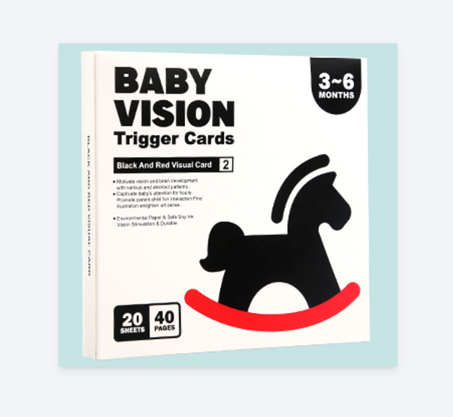 Karty kontrastowe malucha 3+ miesięcy