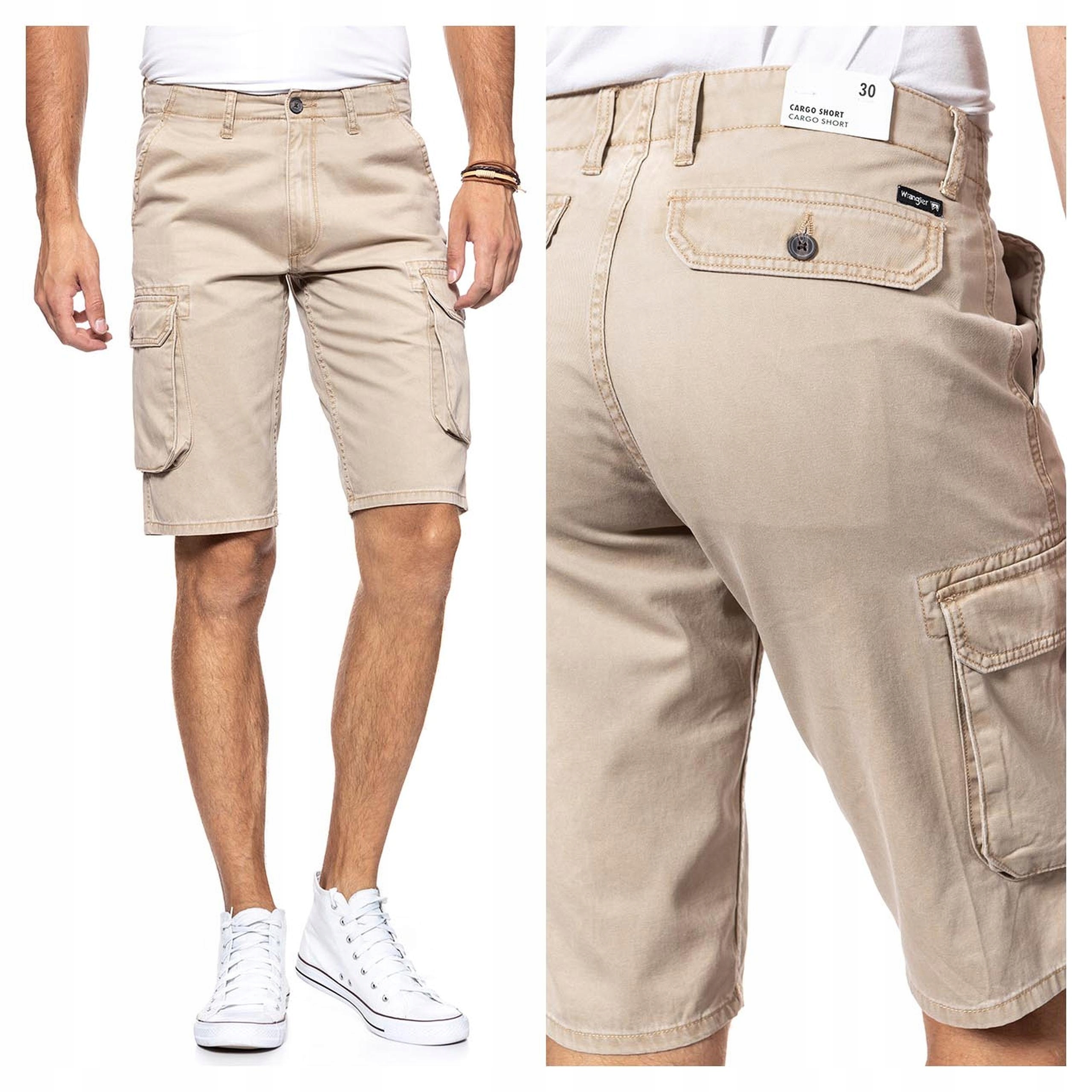 Pánské džínové kraťasy Wrangler Cargo Shorts W30