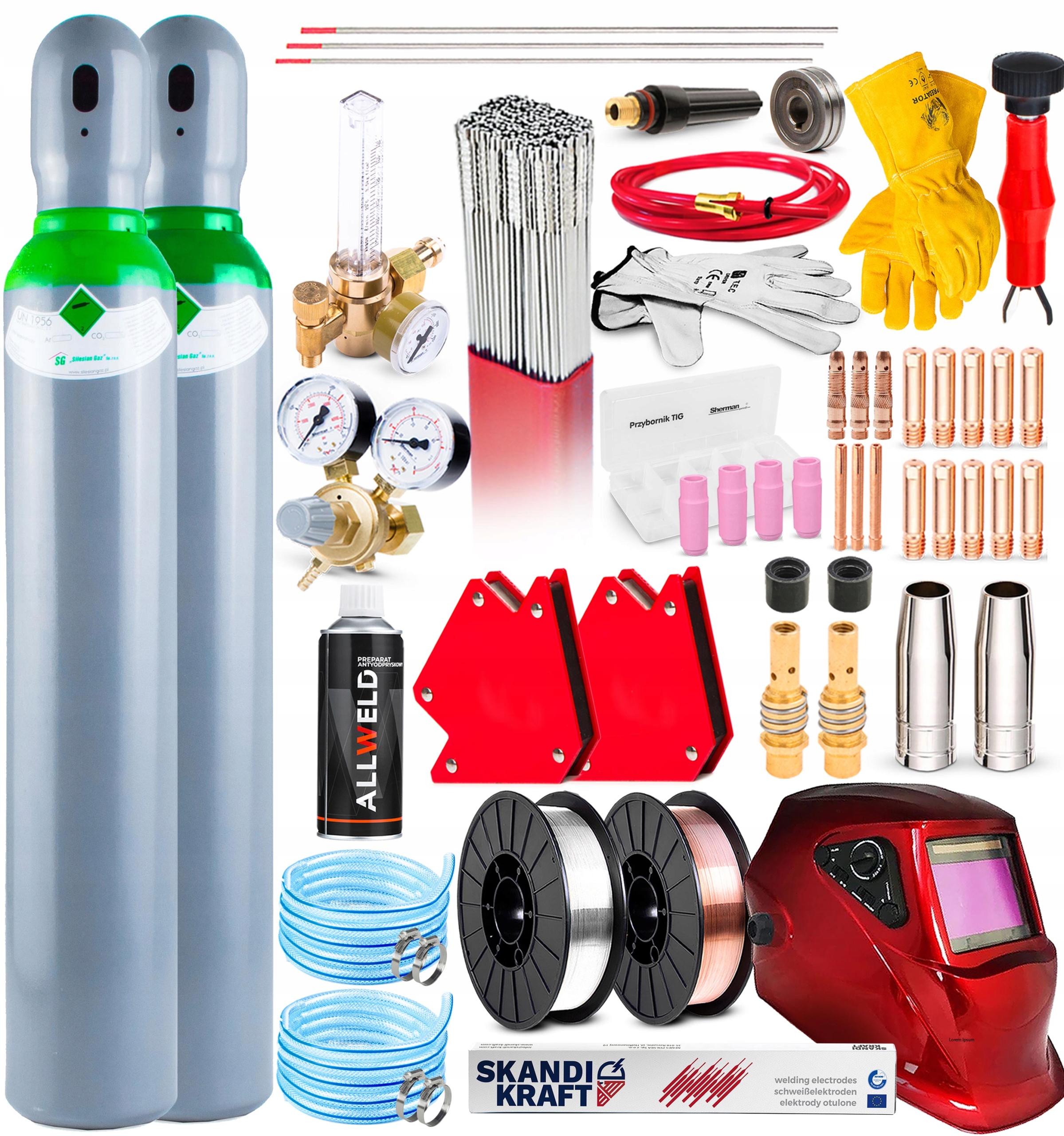 PÓŁAUTOMAT SPAWALNICZY SHERMAN DIGIMIG 210XS MIG MAG MMA TIG 230V 200A 3W1 Marka Sherman