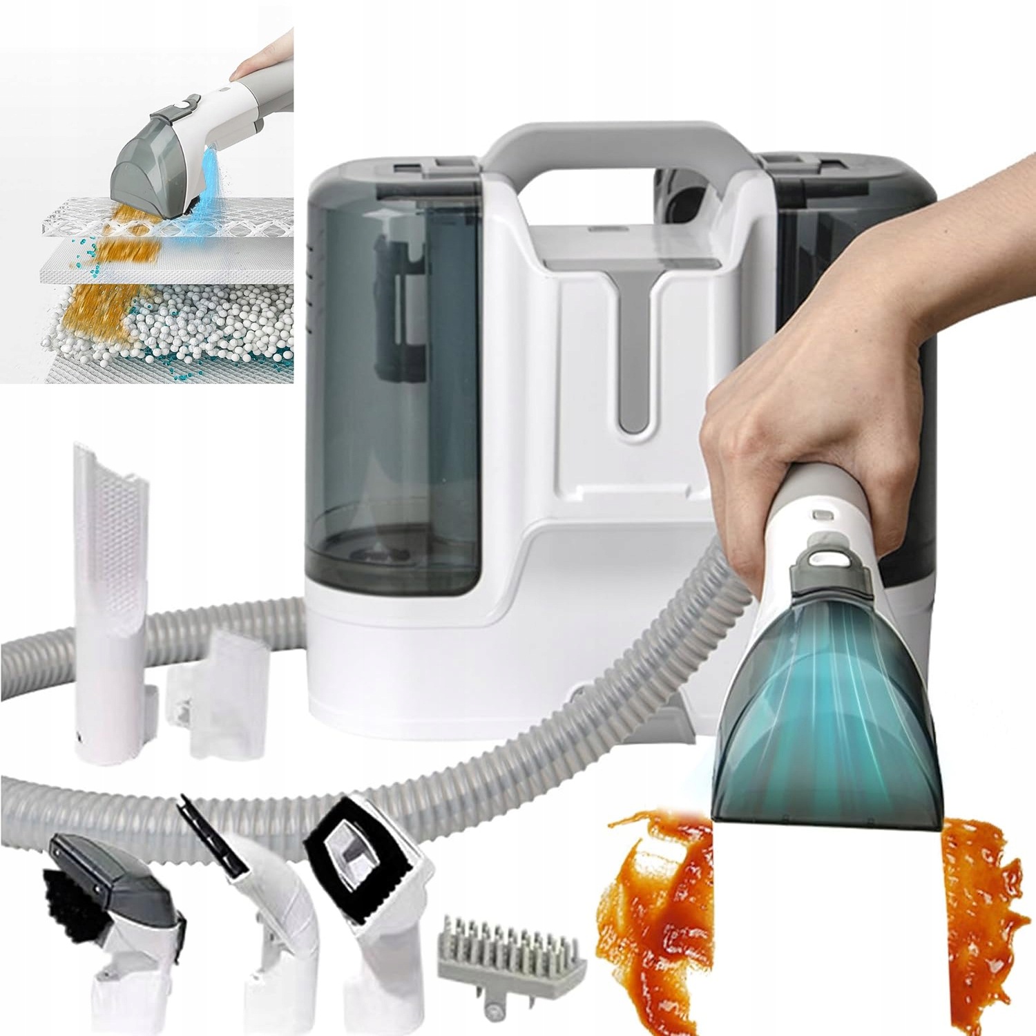 Výkonný Vysavač Stroj Na Čištění Tkanin Čištění Koberců 450W 1.8L