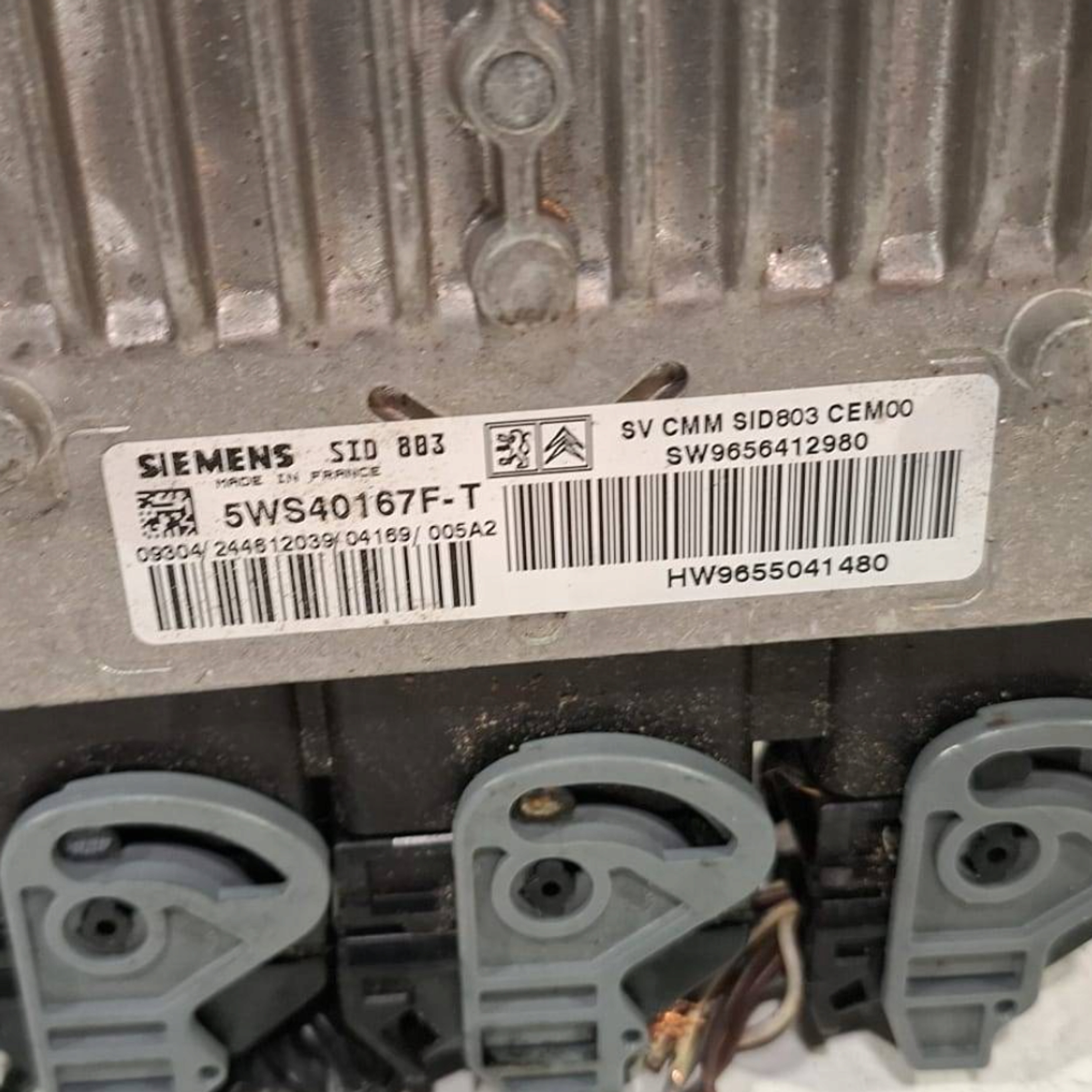 control unit of the engine computer 5WS40167FT Citroen Peugeot 2.0 HDI