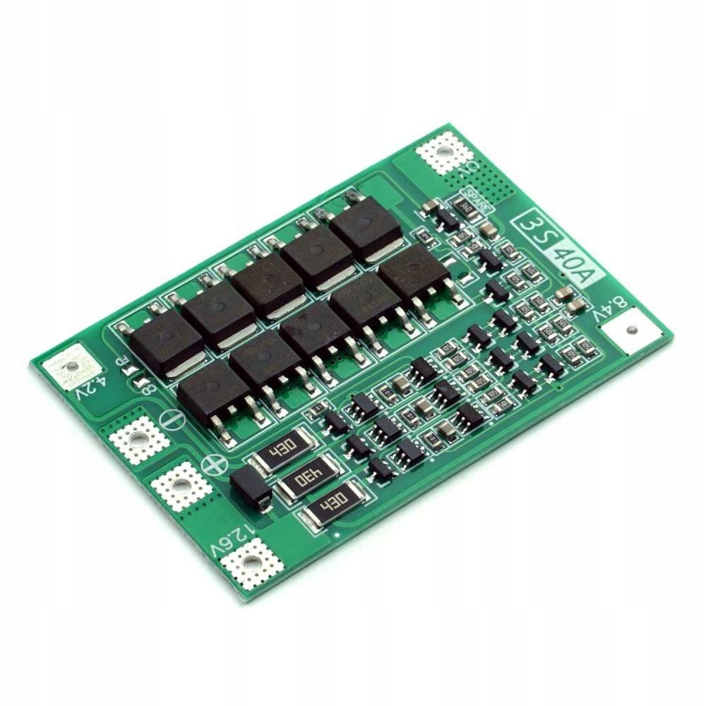 

Bms 3S 40A 12.6V 18650 li-ion z balanserem