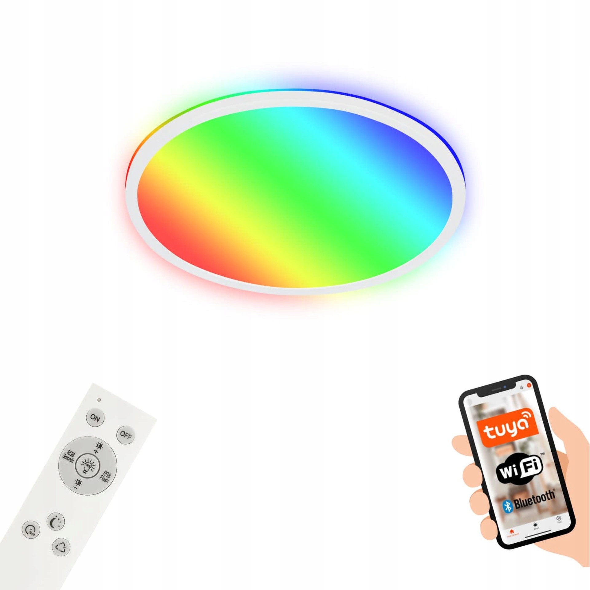 Briloner B smart Led panel Rgb/w, 42 cm, 22 W, 2700 lm, WiFi, diaľkové ovláda