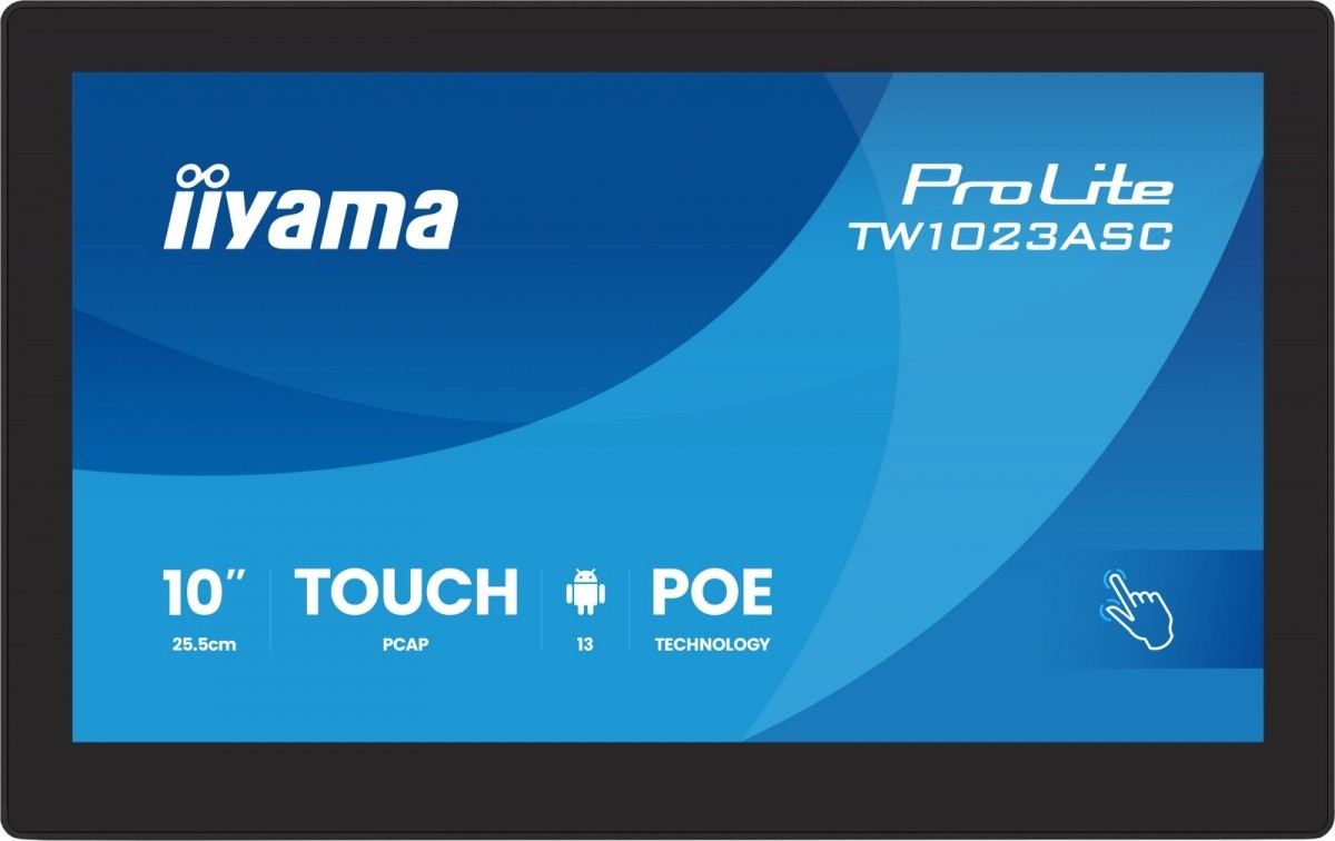 Dotykový panel Iiyama TW1023ASC-B3P Android 13 PoE WiFi 10,1" 5 Mp kamera